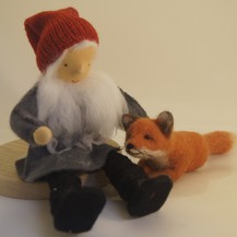 Tomte Tummetott Zwerg mit Fuchs